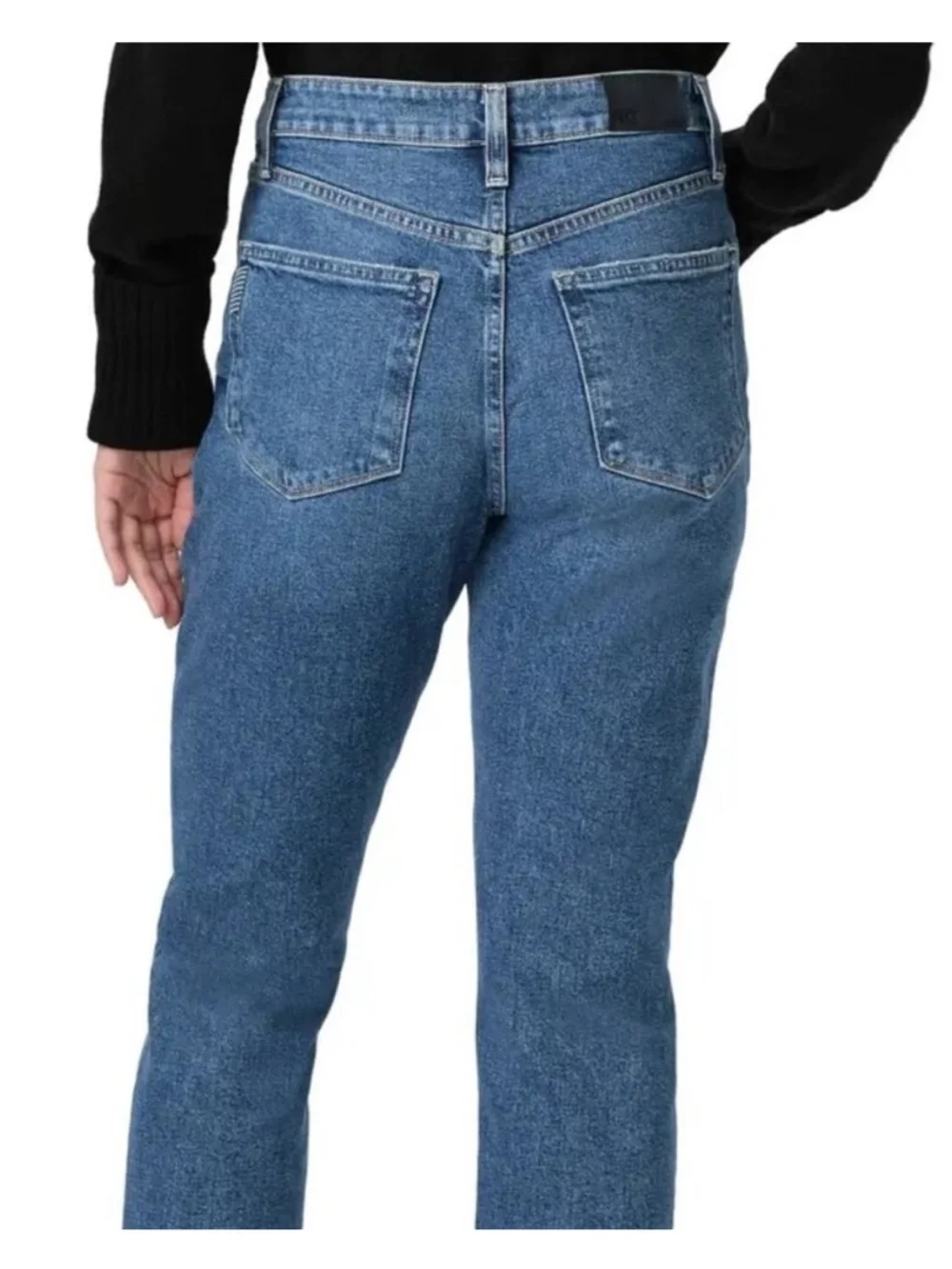 PAIGE Billy High Waist Crop Straight Jeans Moonchild Wash NWT Size 31